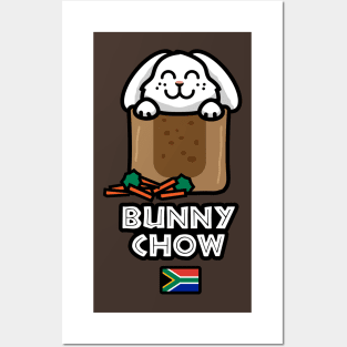 Bunny Chow South Africa Food Funny Cute Rabbit Posters and Art